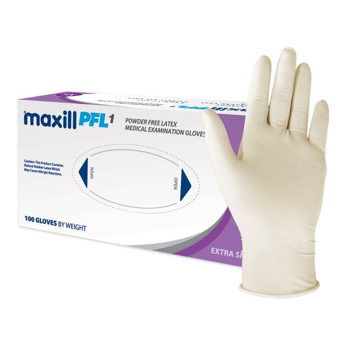 maxill PFL1 Powder Free Latex Gloves