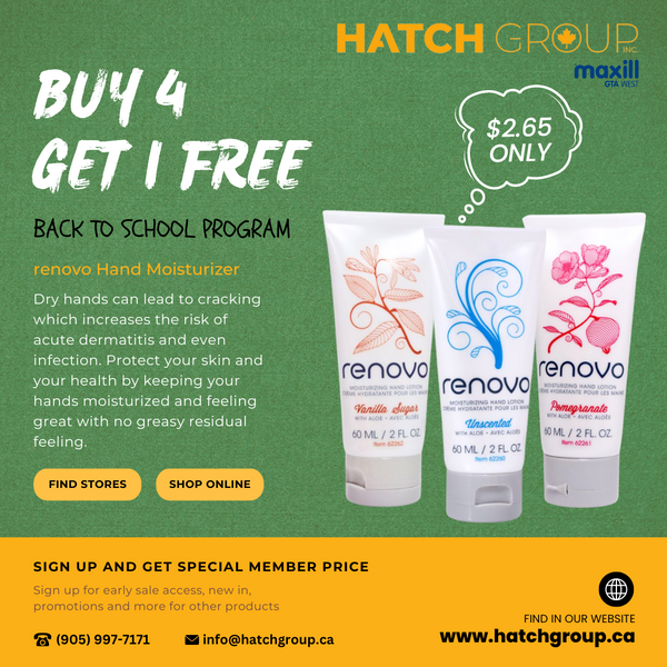 Buy 4, Get 1 Free offer on Renovo Hand Moisturizer