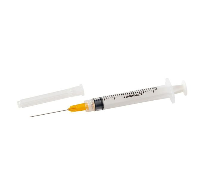 Monoject endodontic irrigation syringe, box of 100