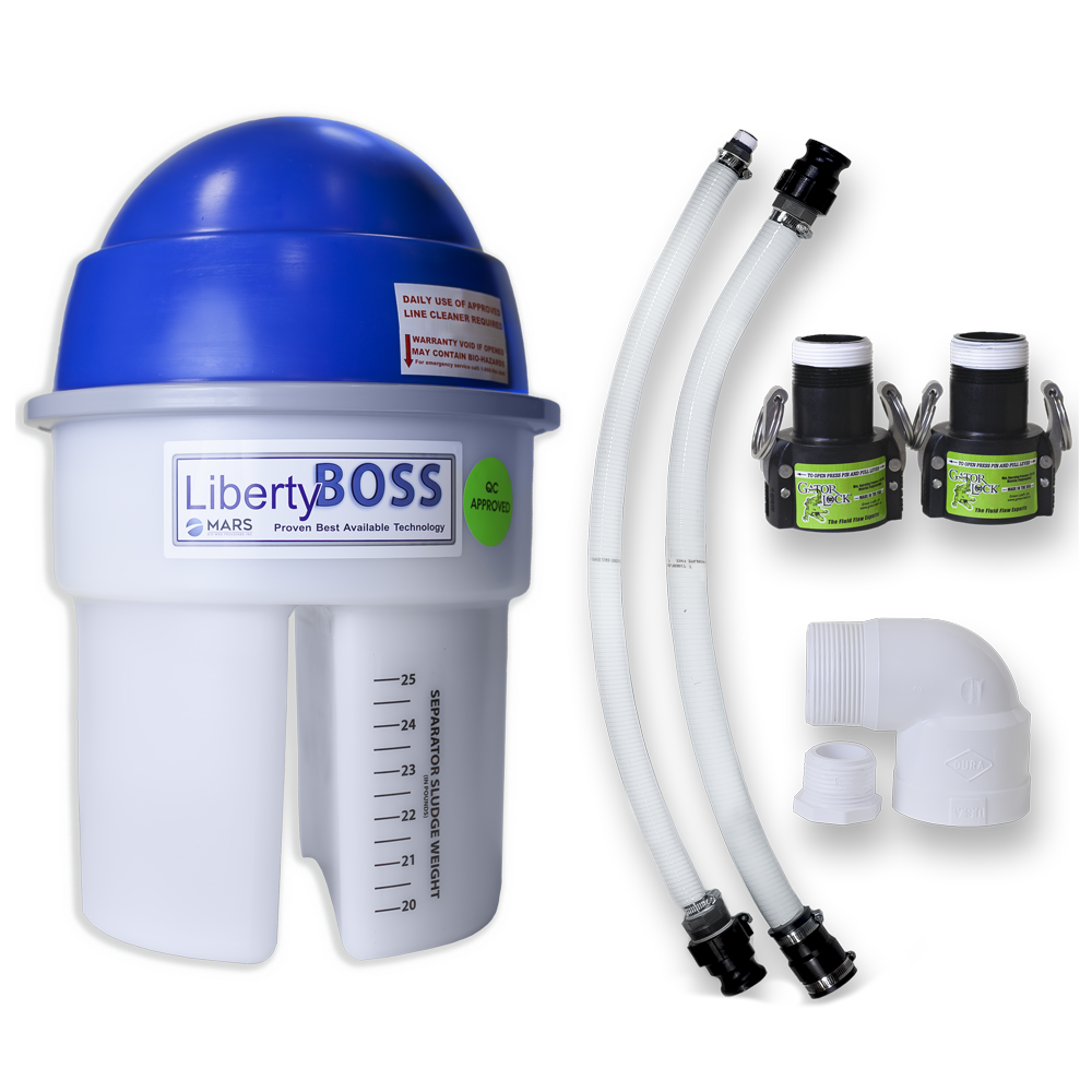 LibertyBOSS wet starter kit with hoses, elbow and gator lock couplings