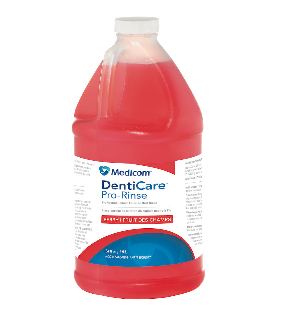 DentiCare Pro-Rinse 2% neutral sodium fluoride rinse, berry flavour (also made by Medicom)