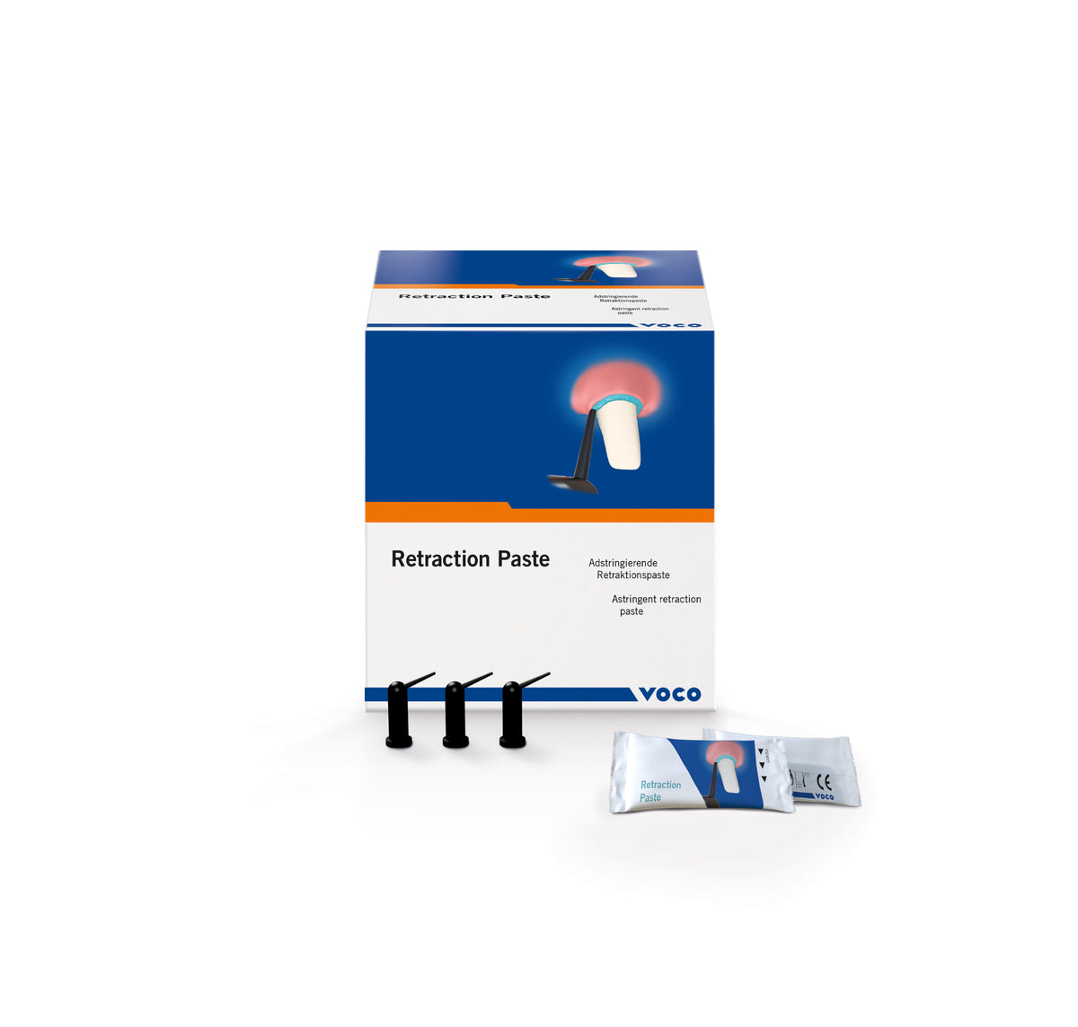 VOCO Retraction Paste carton, capsules and pouches (100 pack carton)