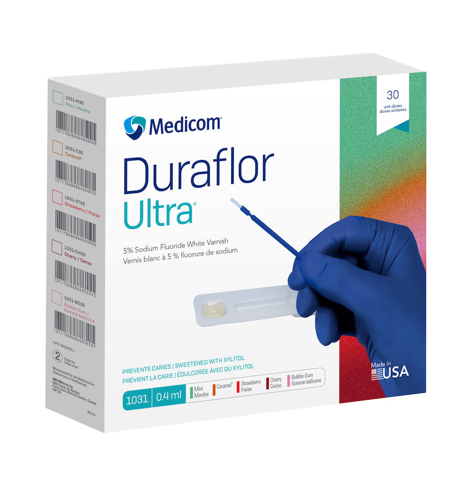 Medicom Duraflor Ultra white varnish box of 30 unit doses