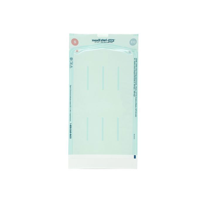 maxill steri-sox Multi-Channel Sterilization Pouches - 200 per box, 4 Channel Sterilization Pouches (6 in x 11 in)