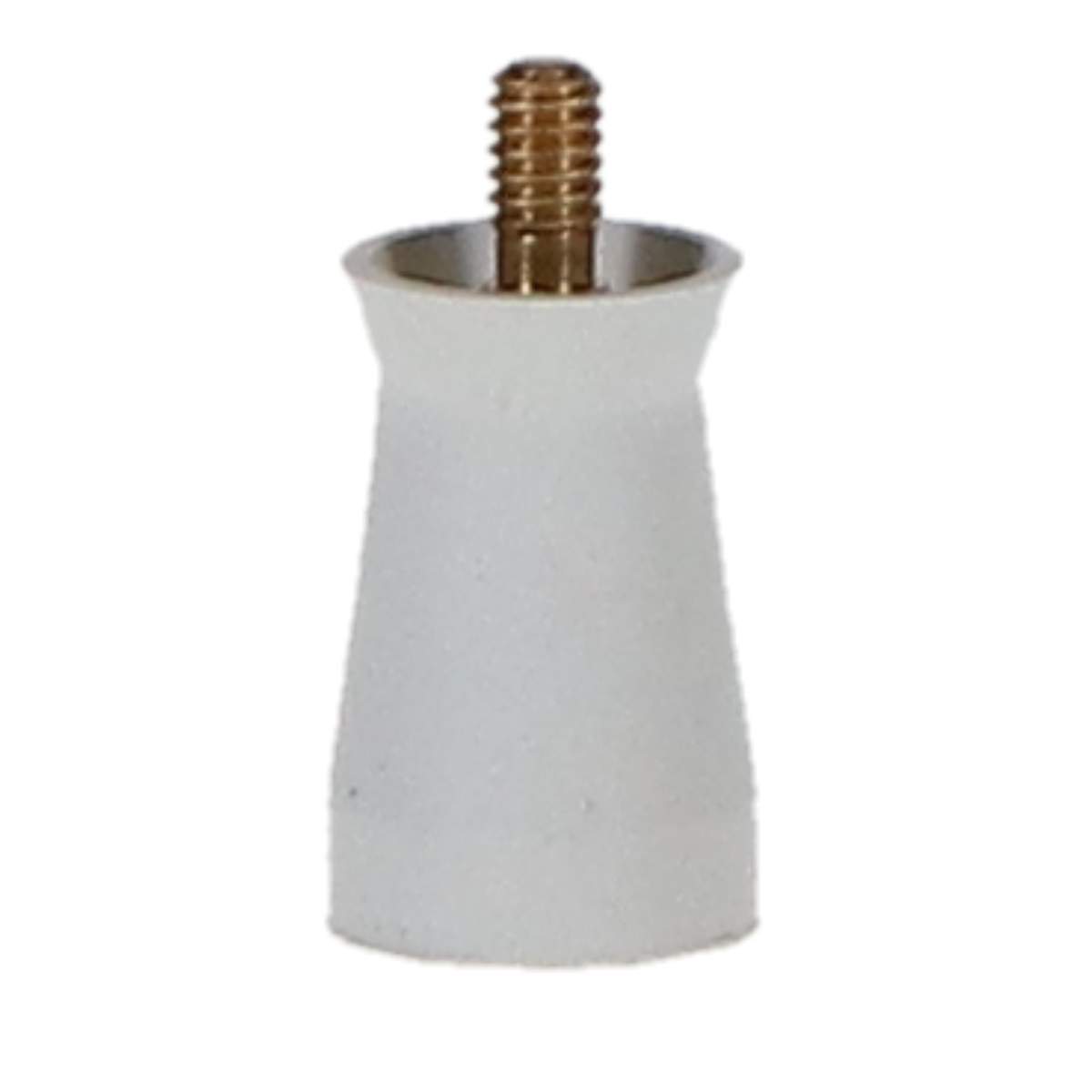 Dentamerica screw-type webbed prophy cup, medium soft, white