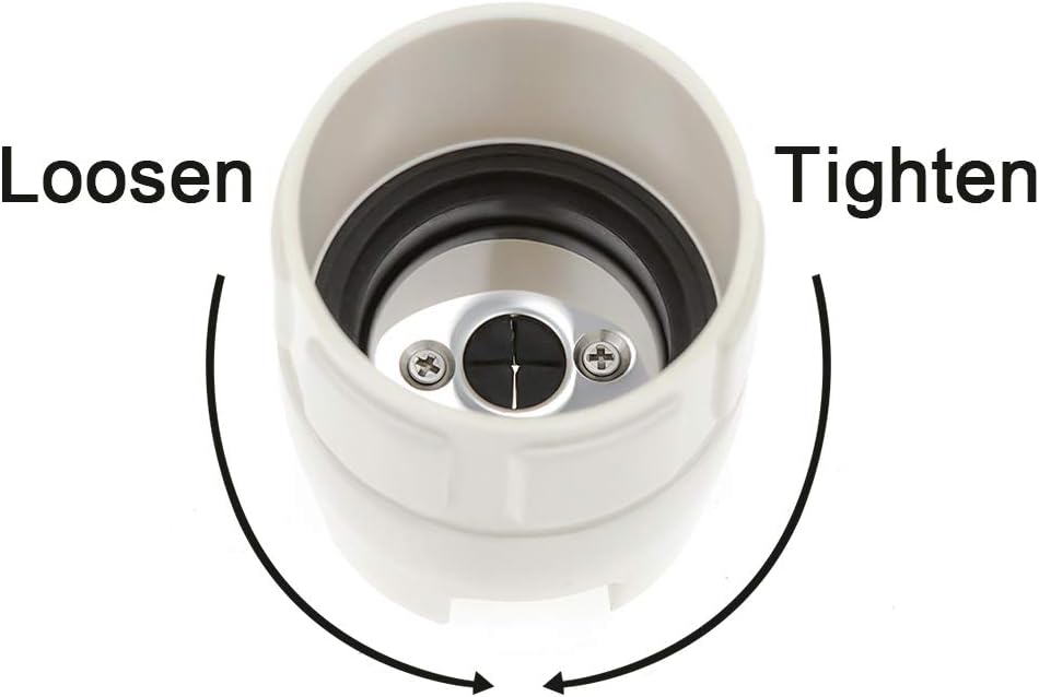 TW-1L scaler tip wrench seen from above with loosen and tighten arrows