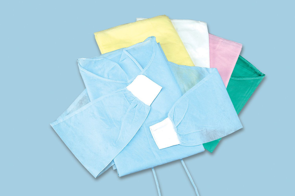 Plasdent premium barrier gowns in assorted colours (Benco image)
