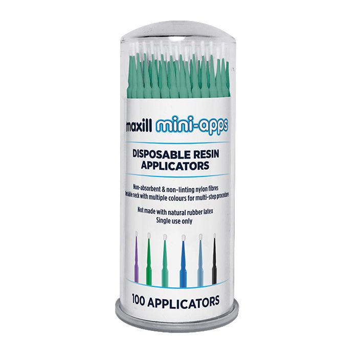 mini-apps Disposable Resin Applicators, Light Green (2.0 mm) | 100 per tube