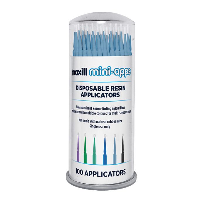 mini-apps Disposable Resin Applicators, Regular - Light Blue (2.5 mm) | 100 per tube