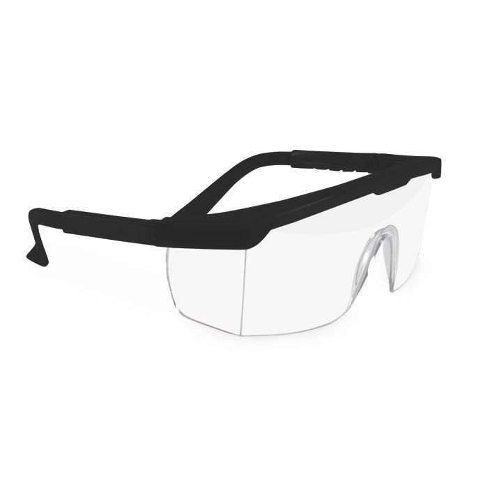maxill Frames Adult 275, black frame with clear lenses