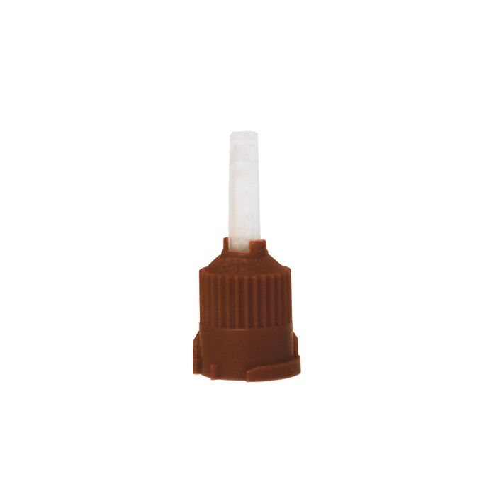 MIXPAC T-Mixer mixing tips, 15MM 1:1 RATIO Brown | 48 per bag