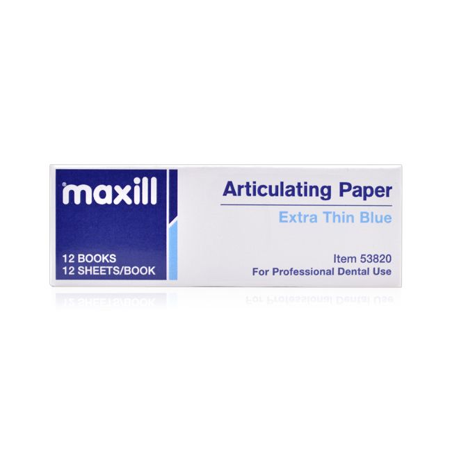 maxill Articulating Paper - Extra Thin Blue (38 microns), Extra Thin Blue (38 microns)