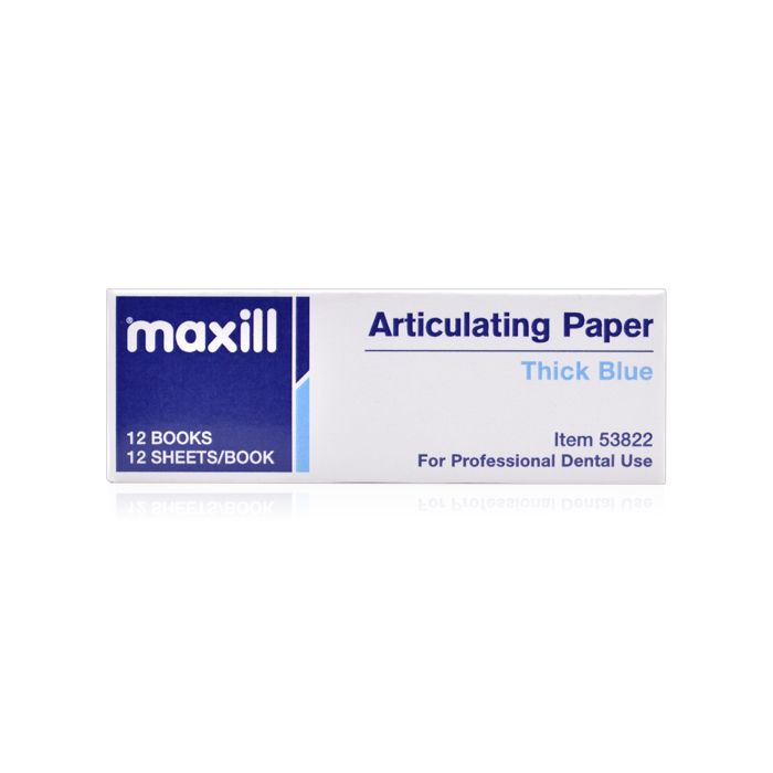 maxill Articulating Paper - Extra Thin Blue (38 microns), Thick Blue (127 Microns)