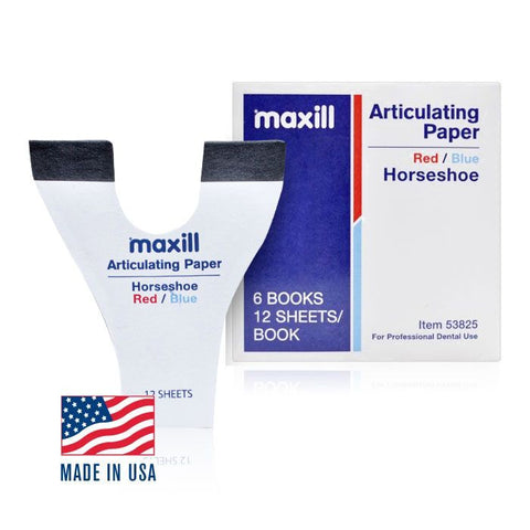 maxill Articulating Paper - Curved Horseshoe