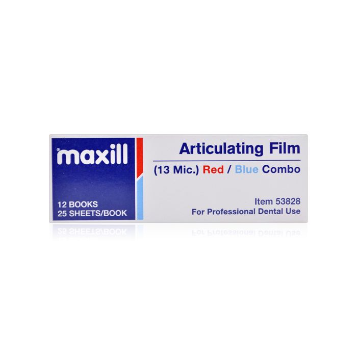 maxill Articulating Film, Red/Blue Combo (13 Mic.)