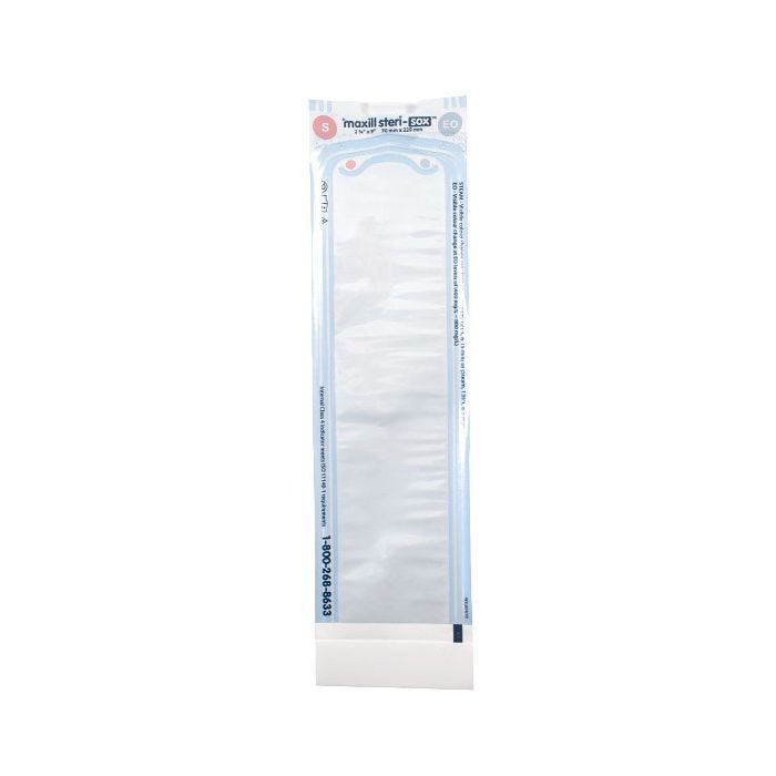 maxill steri-sox Self Sealing Sterilization Pouches - 200 per box, 2.75 in x 9 in (200 per box)