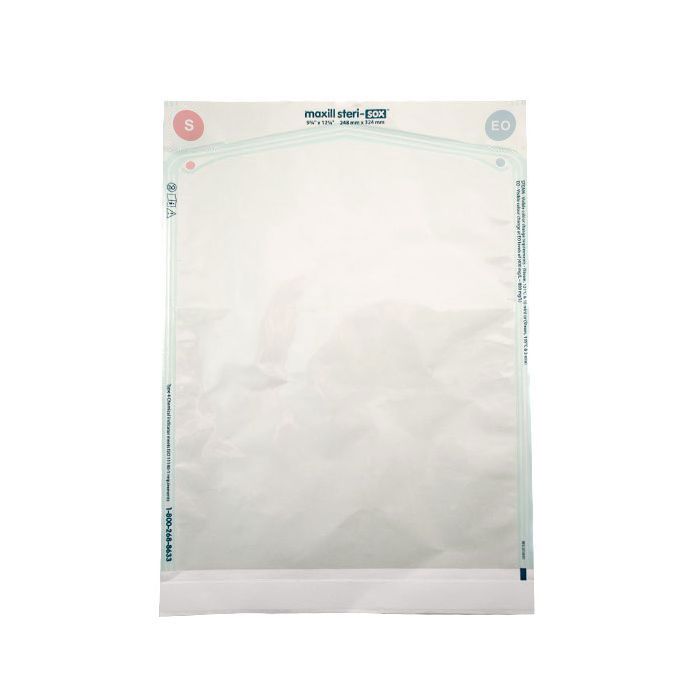 maxill steri-sox Self Sealing Sterilization Pouches - 200 per box, 9.75 in x 12.75 in (200 per box)