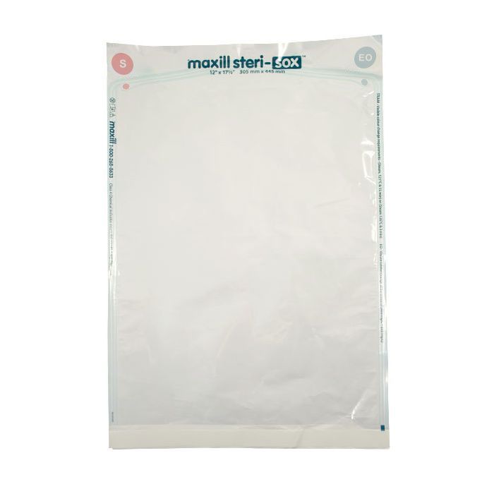 maxill steri-sox Self Sealing Sterilization Pouches - 200 per box, 12 in x 17.5 in (200 per box)