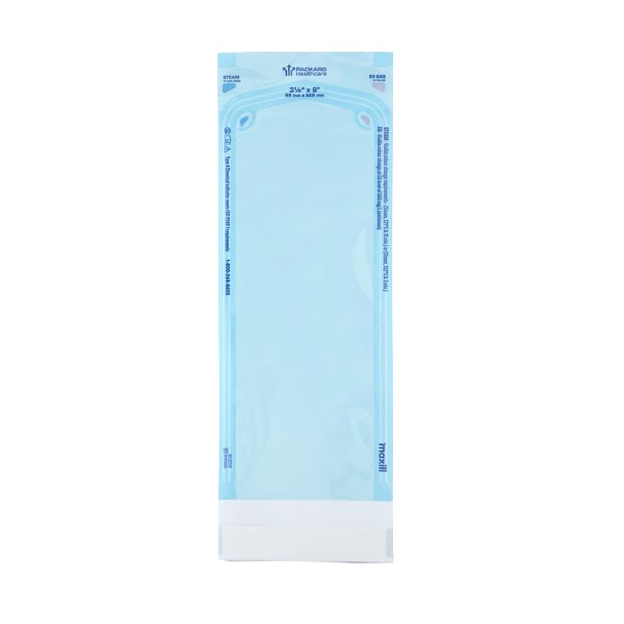Packard Healthcare Self Sealing Sterilization Pouches - 200 pouches per box, 3.5 in x 9 in - 200 pouches per box