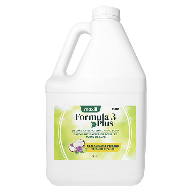 maxill Formula 3 Plus 2 L jug (Coconut Lime Verbena label shown)