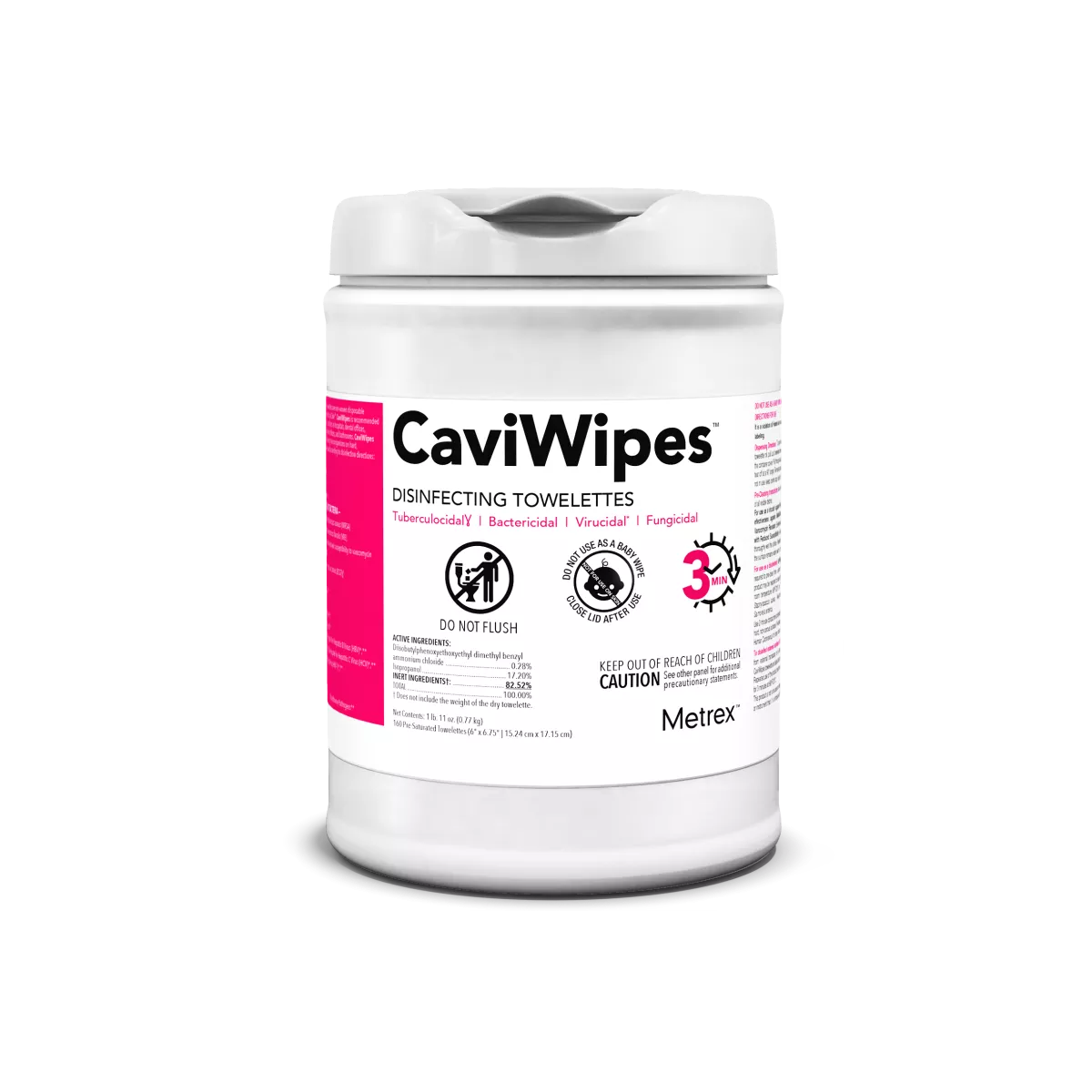 Metrex CaviWipes 160 wipe canister