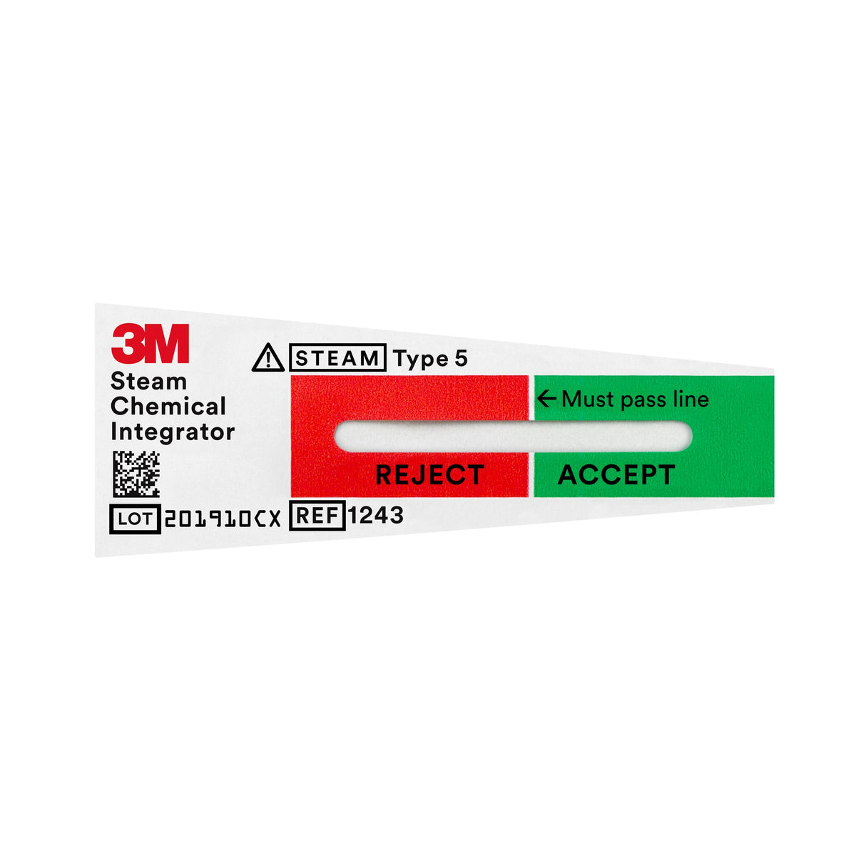 3M Steam Chemical Integrator 1243A strip, front, unprocessed