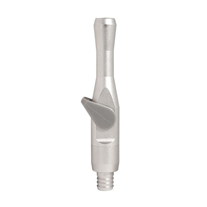 maxill HVE MT high volume evacuator valve, side view with flip lever