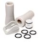 maxill HVE ST - High Volume Evacuator Valve, HVE Valve Repair Kit - 2 x soft tips | 1 x lever | 1 x valve spool (with o-ring