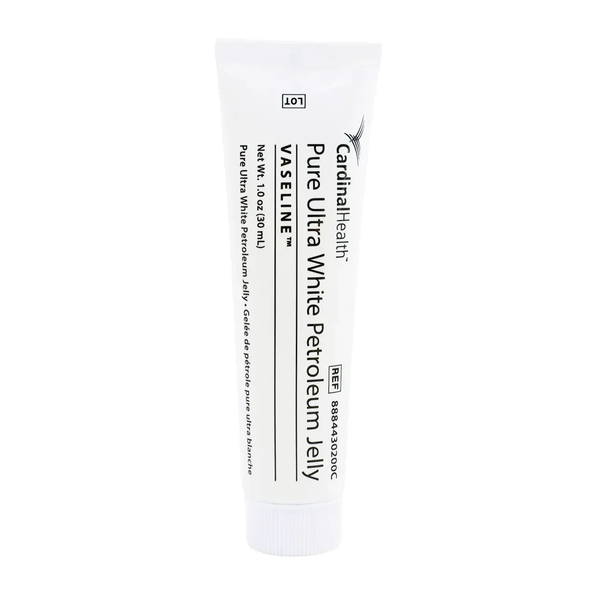 Cardinal Health Vaseline Pure Ultra White Petroleum Jelly 1 oz (30 mL) tube