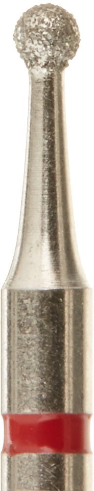 Crosstech round diamond bur head close-up