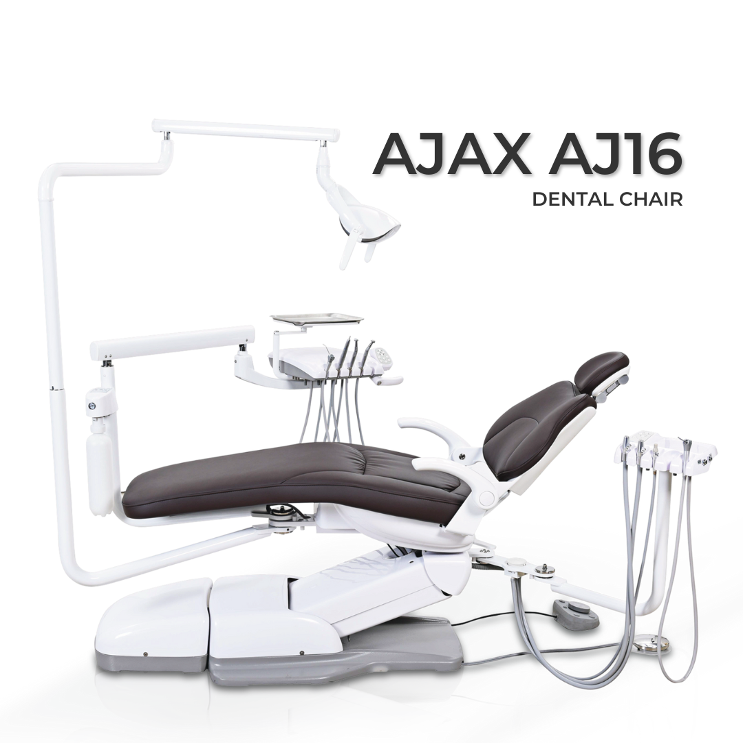 Hatch Ajax AJ16 dental chair, front three quarter view