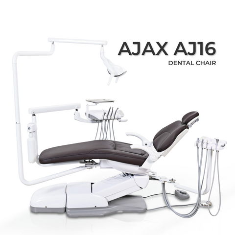 Hatch Ajax AJ16 dental chair, front three quarter view