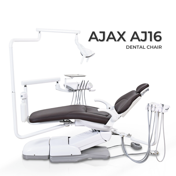 Hatch Ajax AJ16 dental chair, front three quarter view