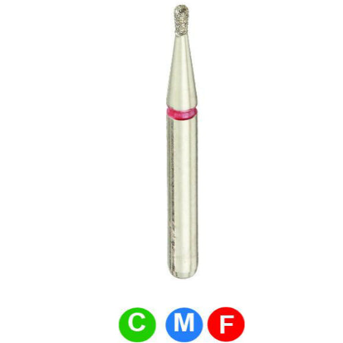 Crosstech pear diamond bur 830/008, 1.6 mm head length