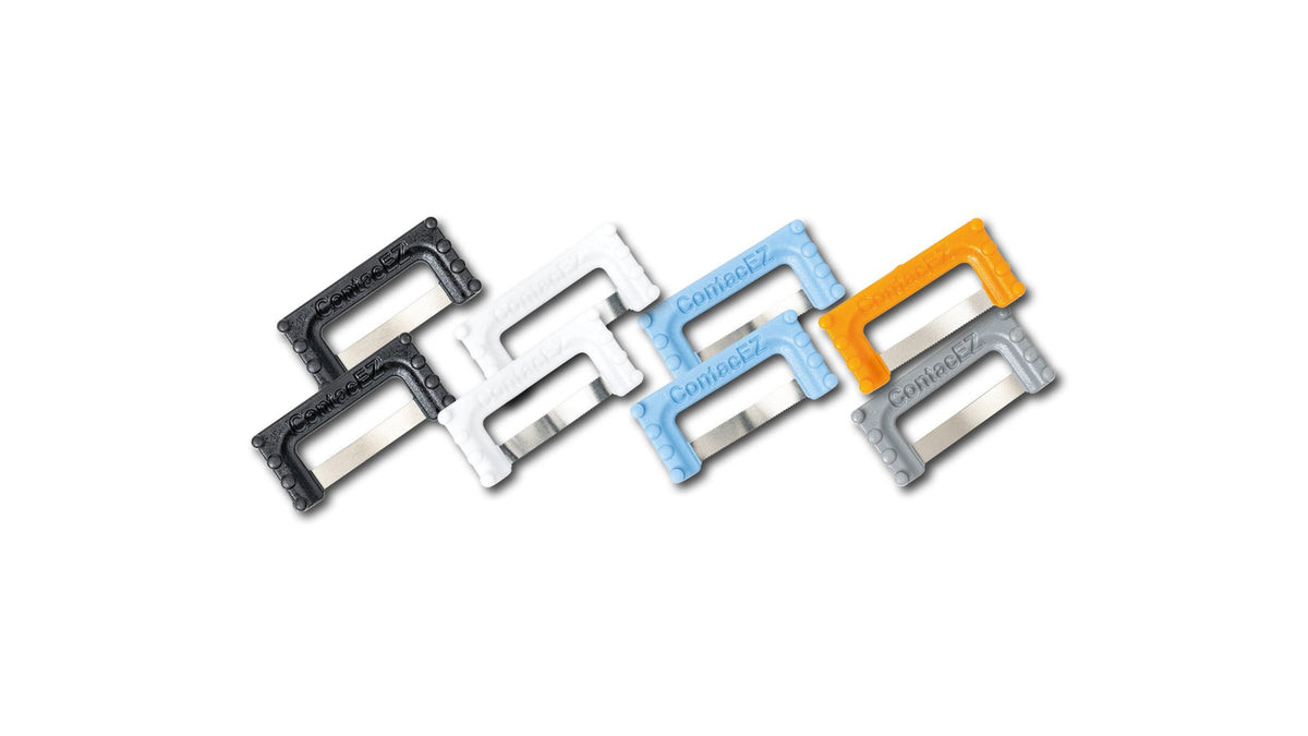 ContacEZ Restorative Strip System assorted 8 pack: 2 black, 2 white, 2 blue, 1 orange and 1 grey strip