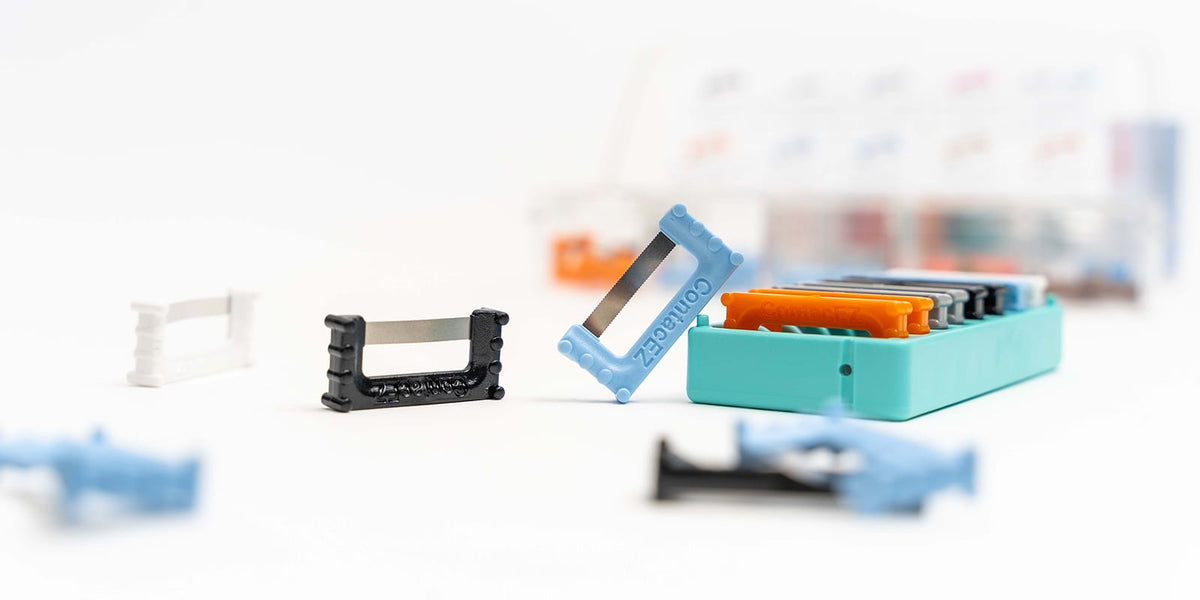 ContacEZ strips with the colour-coded strip tray