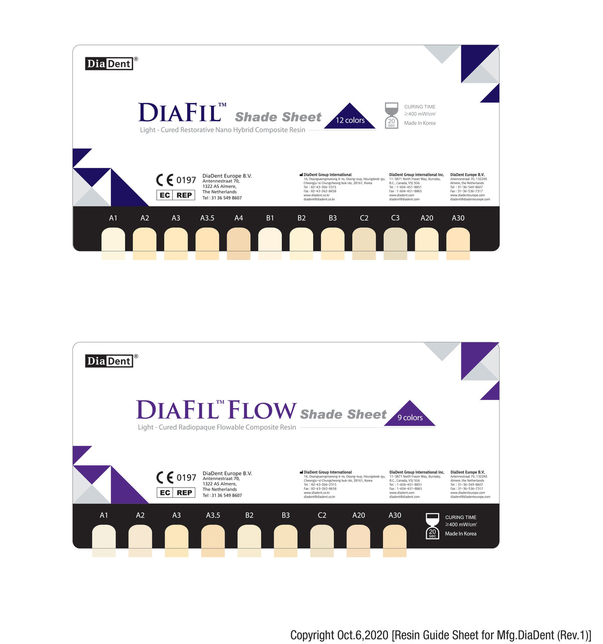 DiaFil Flow Shade A1 - Flowable Composite, view 2