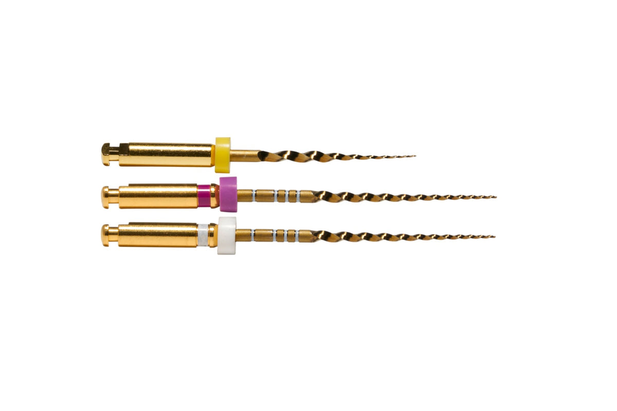 ProTaper Gold shaping rotary files, SX, S1 and S2