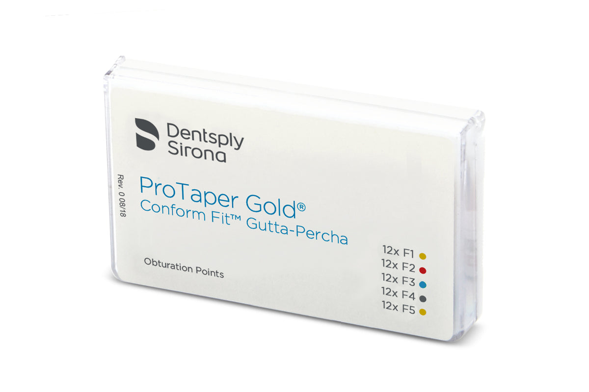 ProTaper Gold Conform Fit gutta-percha points, assorted F1 to F5 box
