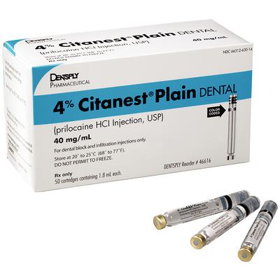 Citanest Plain Dental box with three glass cartridges