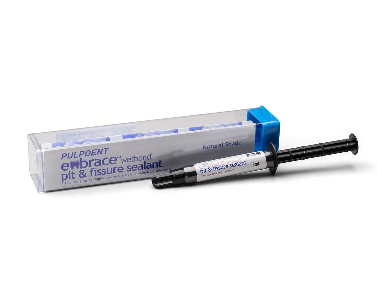 Pulpdent Embrace WetBond Pit & Fissure Sealant 3 mL syringe in box