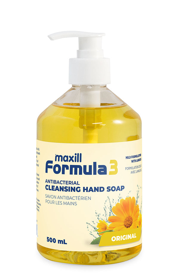 maxill Formula 3 Antibacterial Hand Soap, 500 mL Original Scent