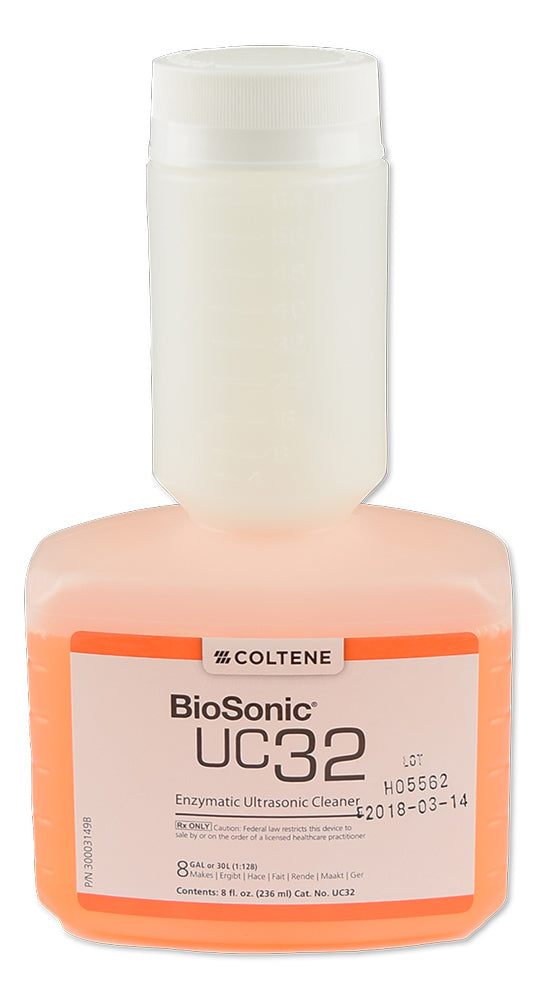 BioSonic UC32 enzymatic ultrasonic cleaner concentrate, 8 oz MeterDose bottle