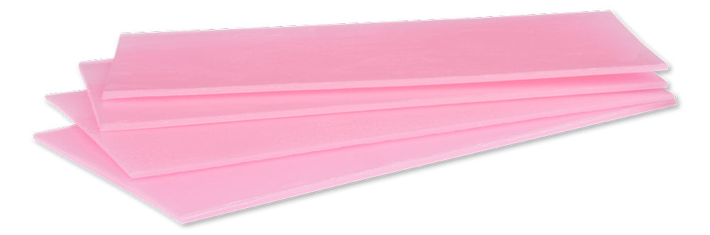 Hygenic pink baseplate wax block