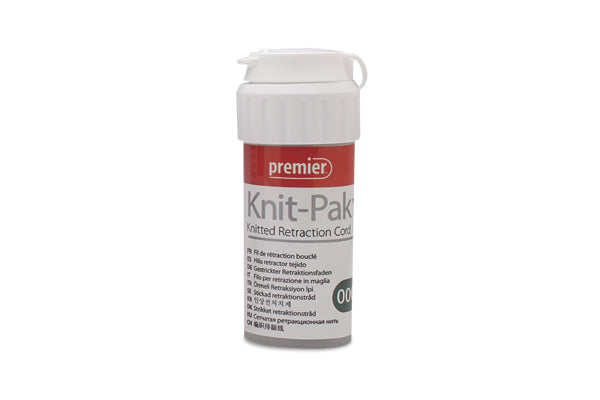 Premier Knit-Pak knitted retraction cord, size 000 container