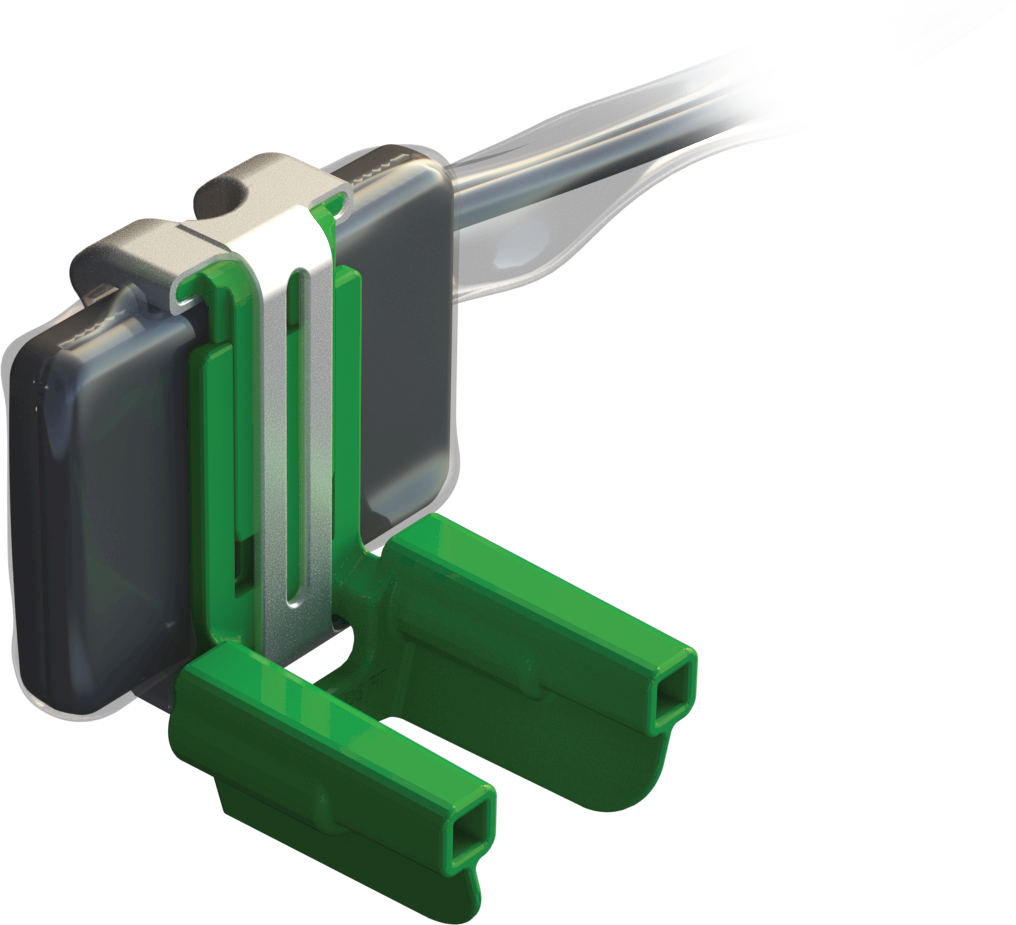 Rinn XCP-DS Fit biteblock holding a sensor