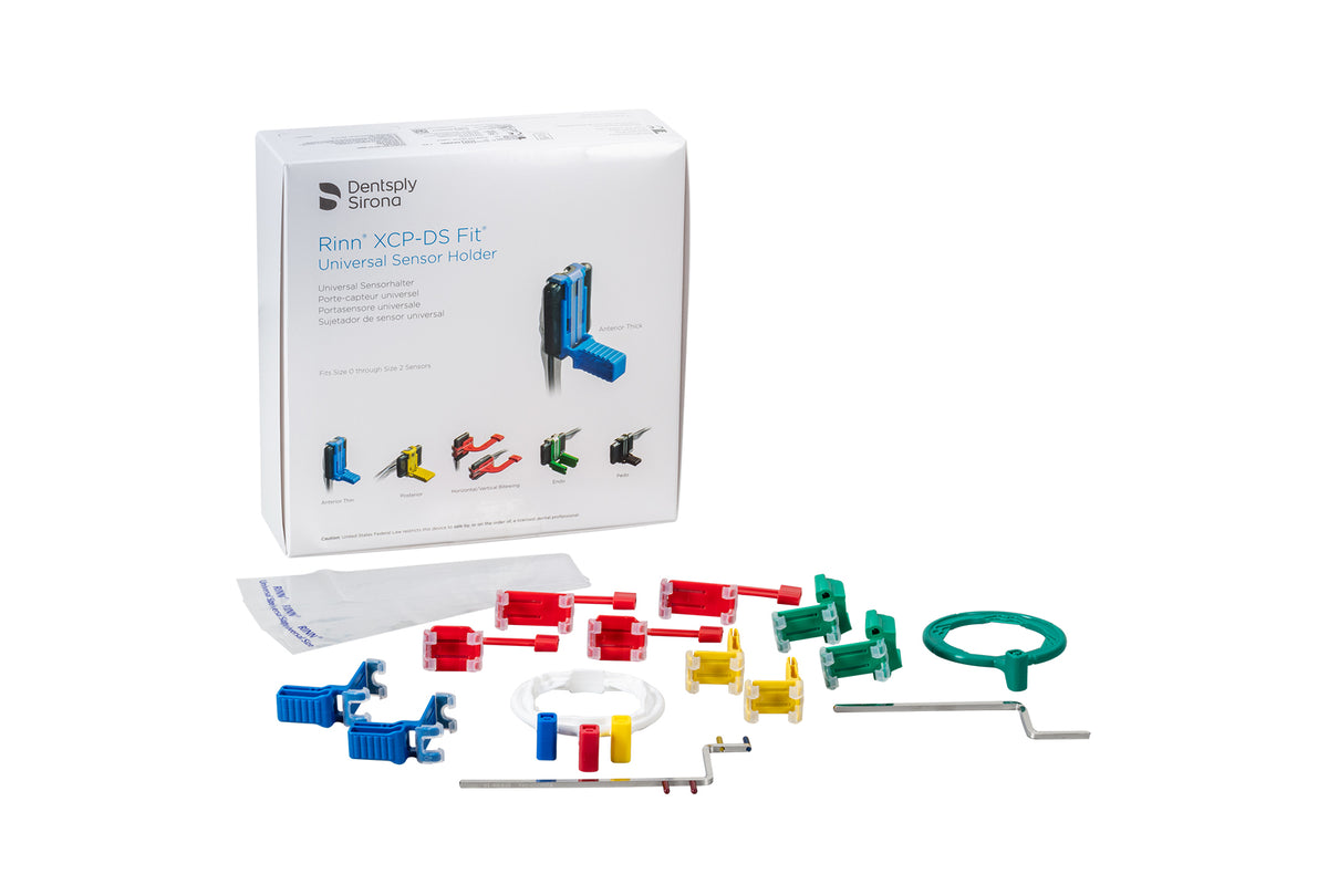 Rinn XCP-DS Fit Complete Kit box with arms, rings, biteblocks and sensor covers