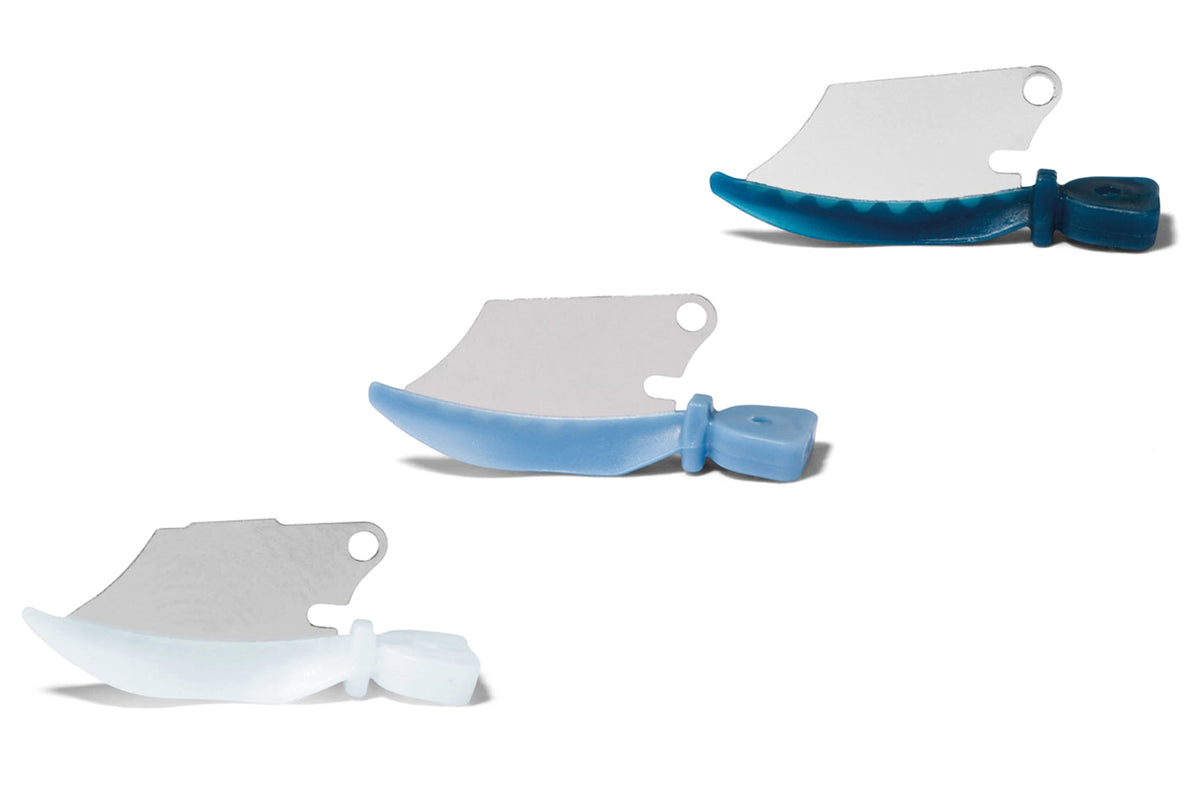 Palodent Plus WedgeGuards: wedge with stainless steel shield, three sizes