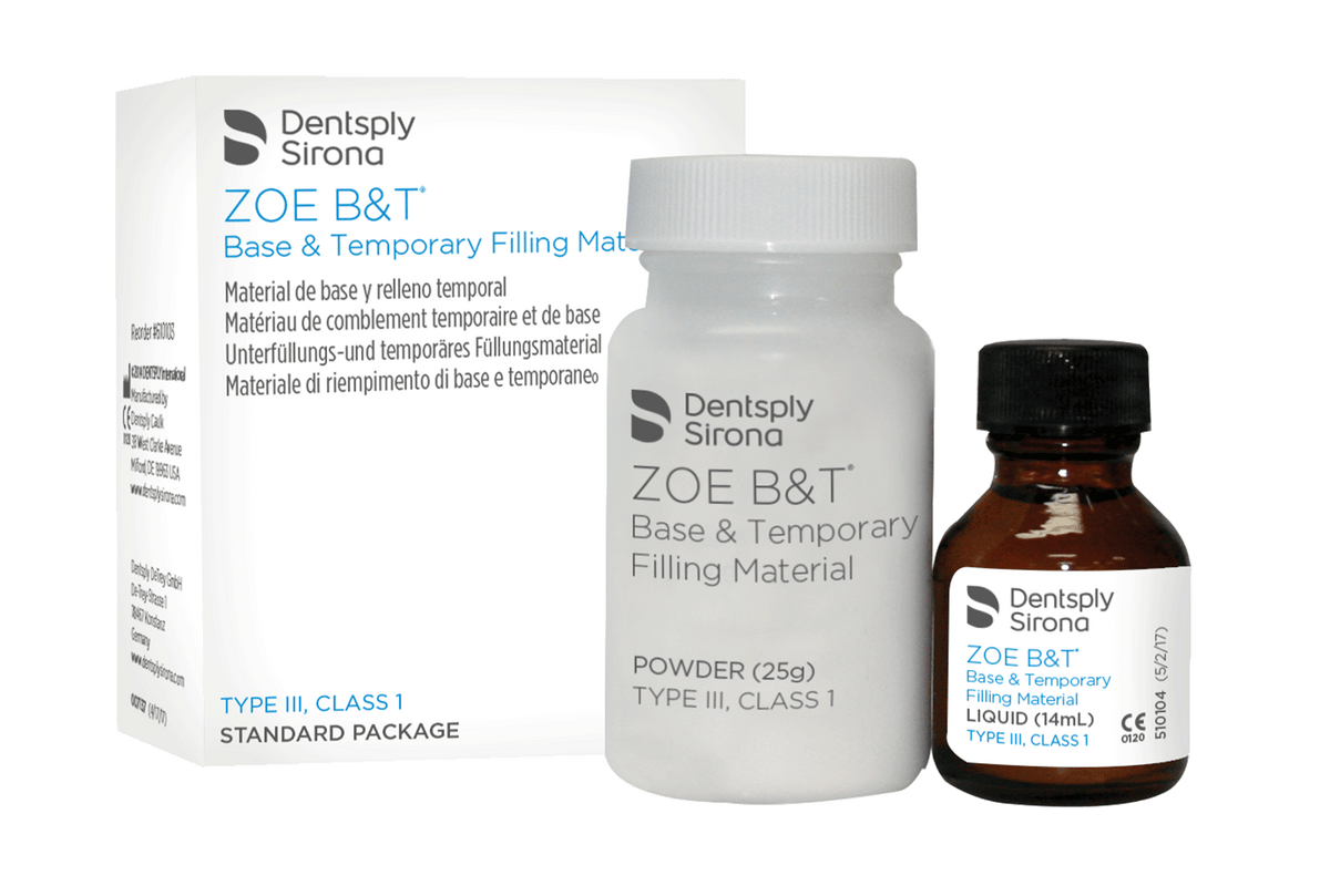 ZOE B&T standard package with 25 g powder and 14 mL liquid