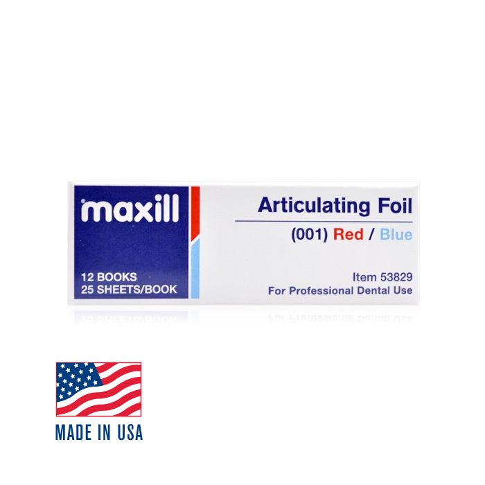 maxill Articulating Foil - Red/Blue (001)